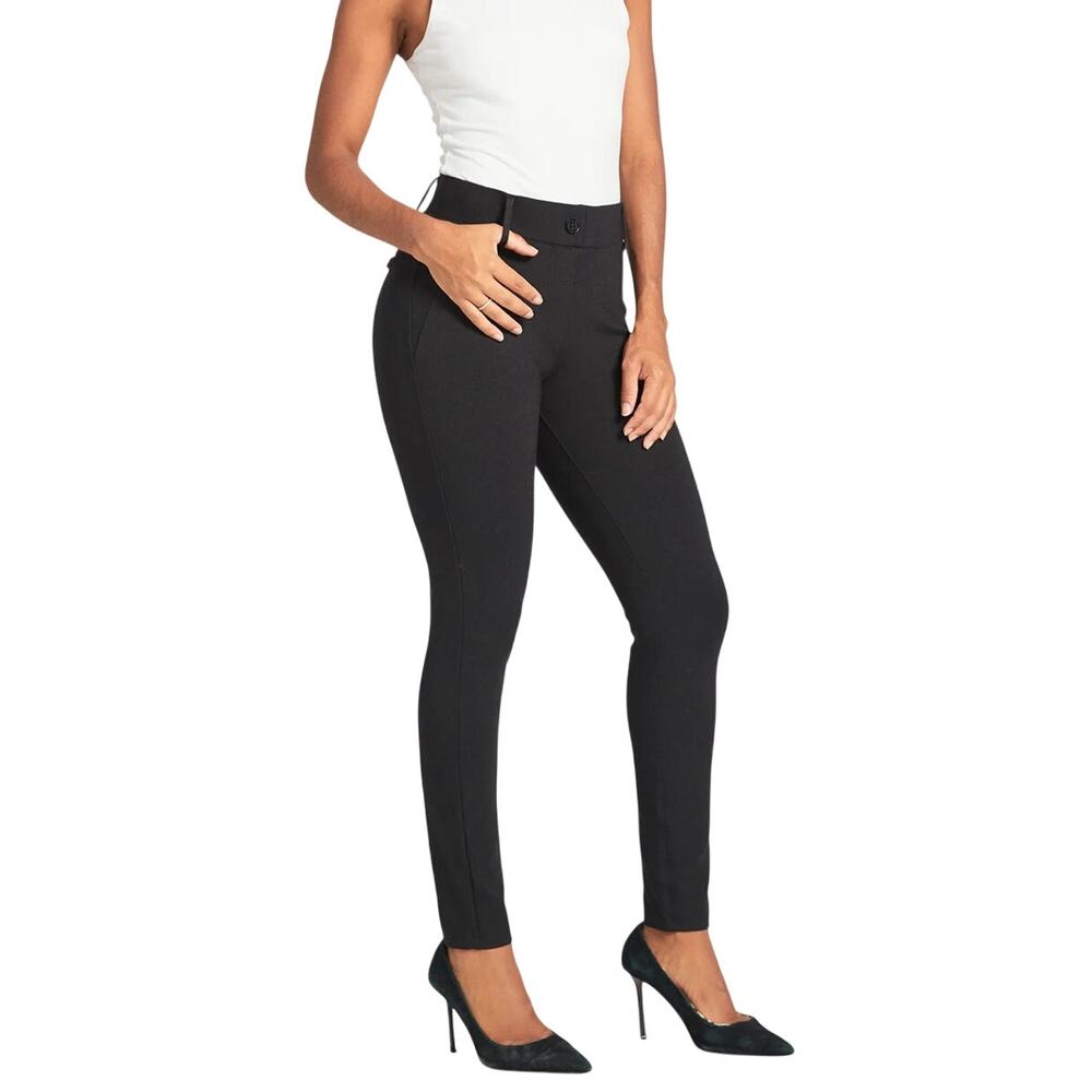 Betabrand Womens Classic Dress Pant Yoga Pant Black Petite S